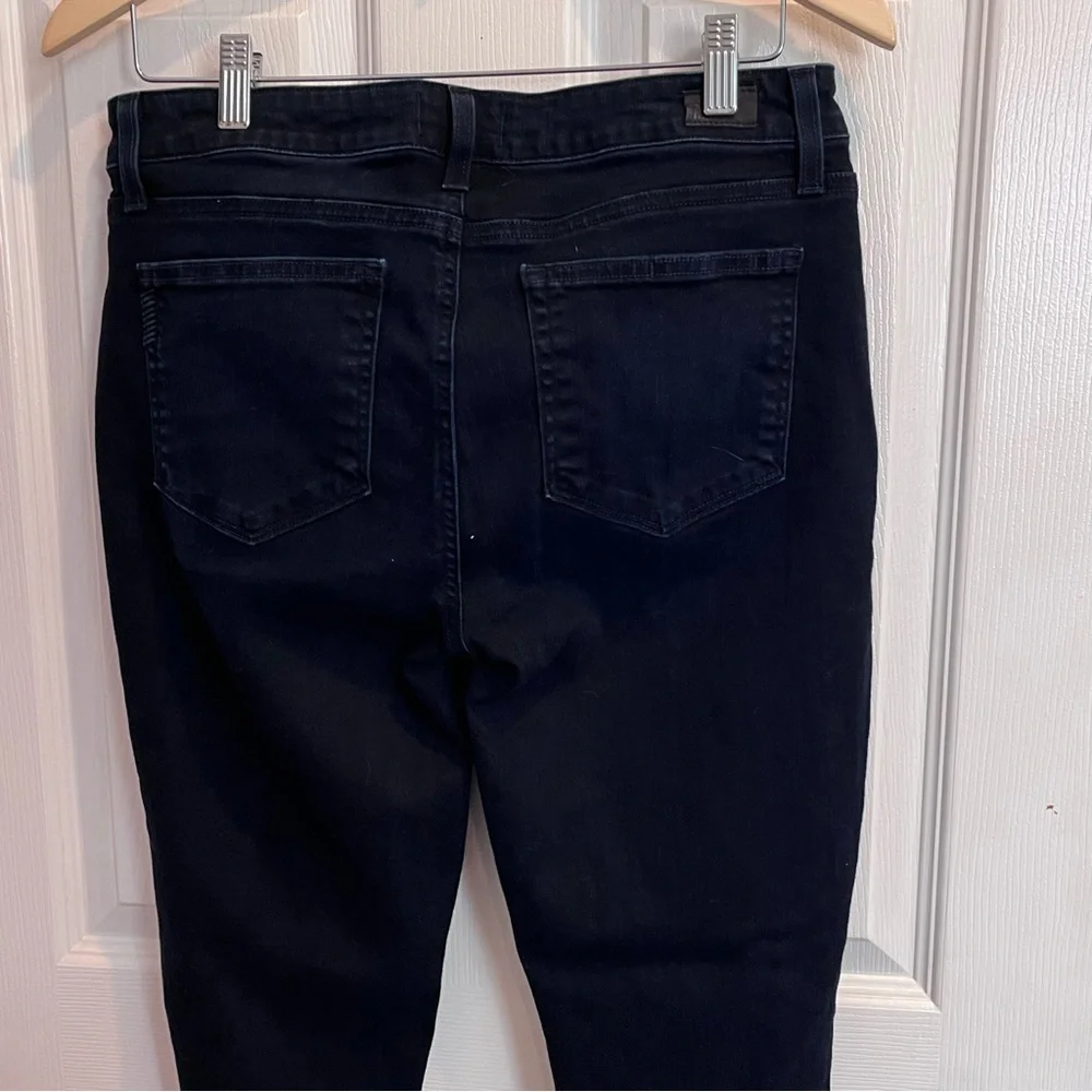 Paige Jeans 31” Jane Zip Dark Blue Anderson Wash Ankle Zip Skinny Jeans - Picture 6 of 11
